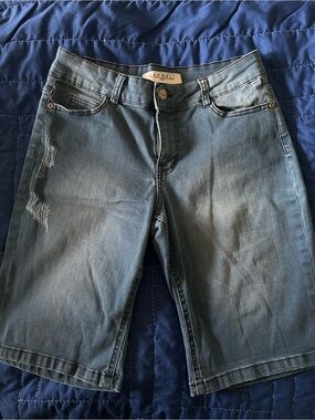 Womens Blue Denim Jean Shorts
